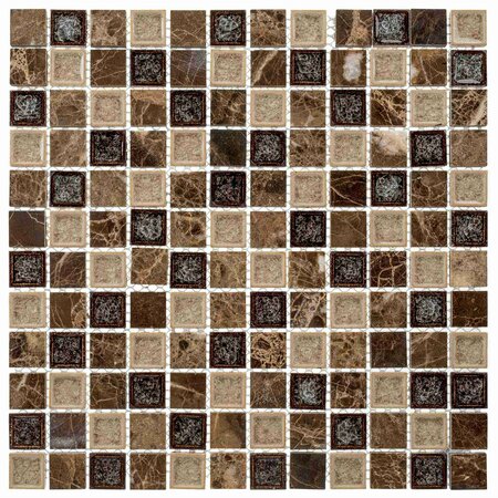 ANDOVA TILES ANDOVA TILES Exploration Egypt 1" x 1" Natural Stone Mosaic Tile ANDEXPG359